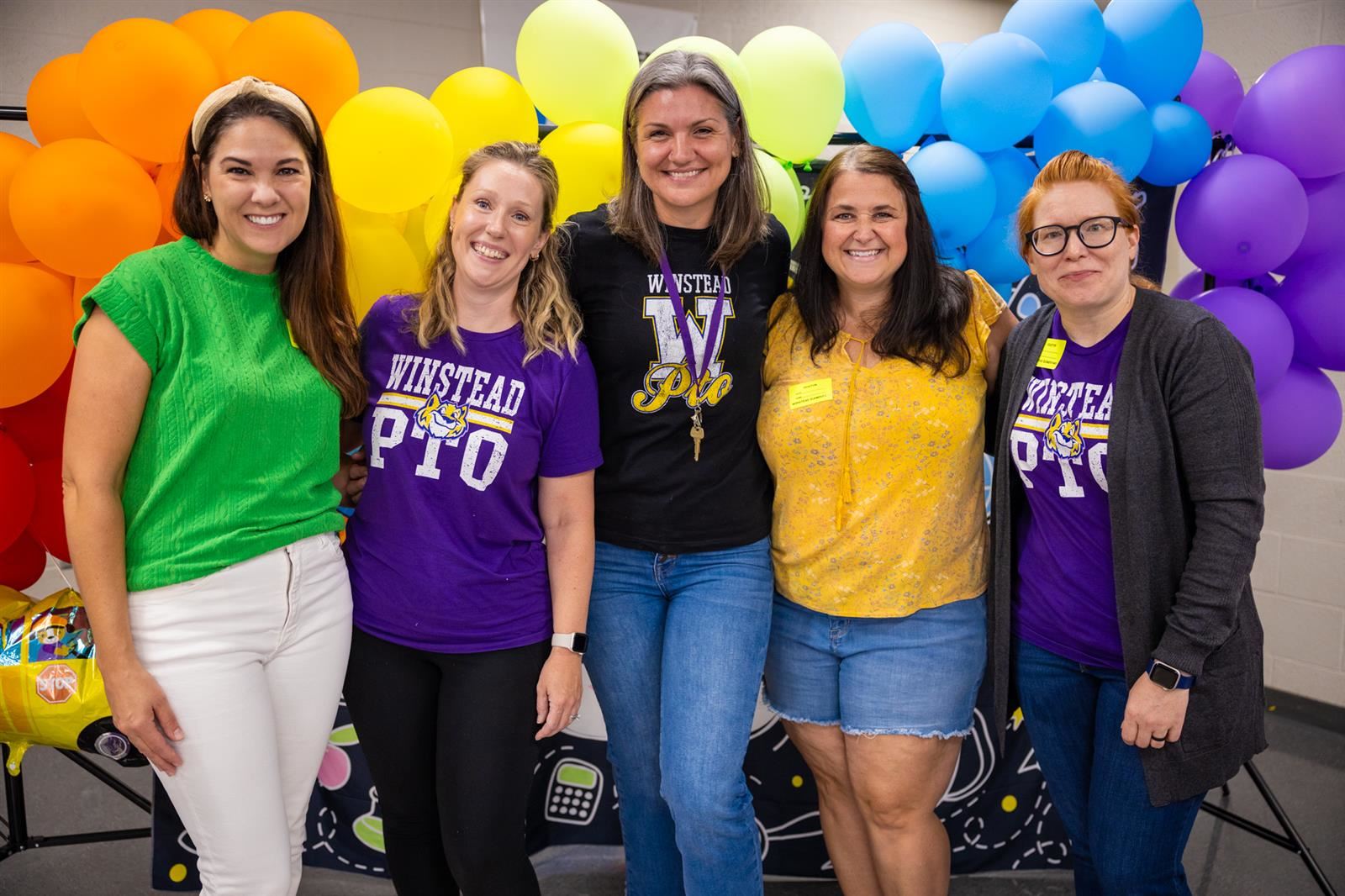 Five female volunteers